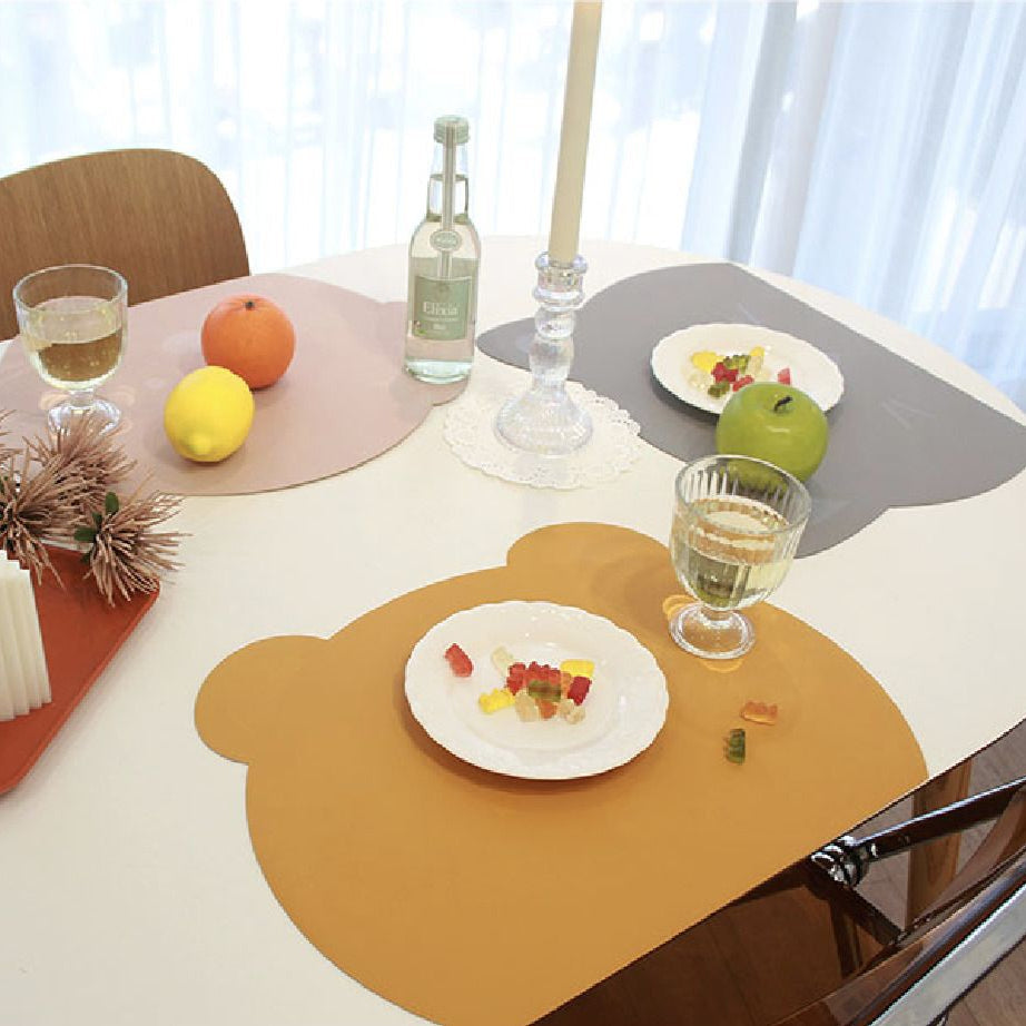 Bear Vegan Leather Placemat