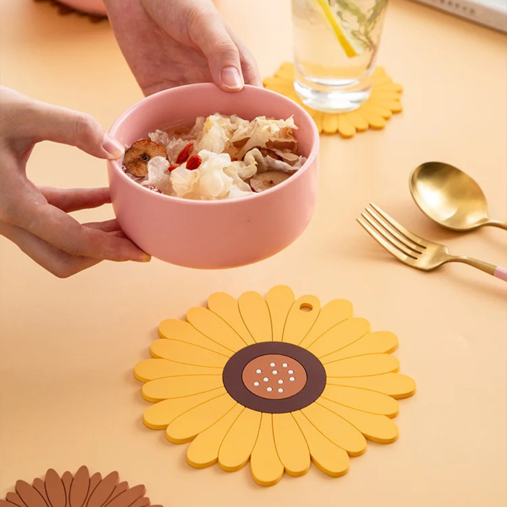 Sunflower Heat Insulation Cup Coaster Non-Slip
