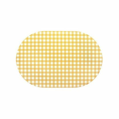 Checkered Vegan Leather Placemat